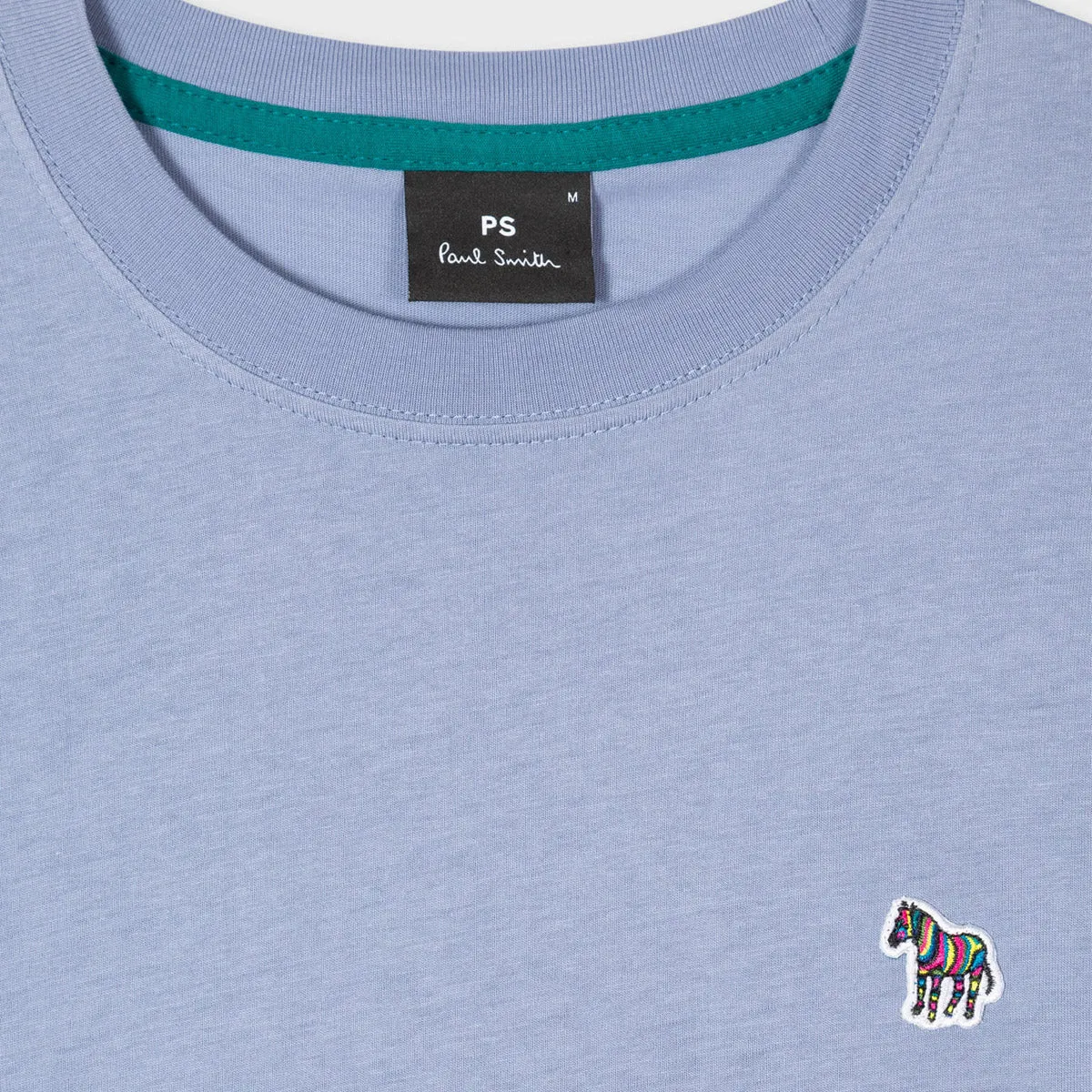 Paul Smith Reg Fit Zebra T-Shirt Pale Blue