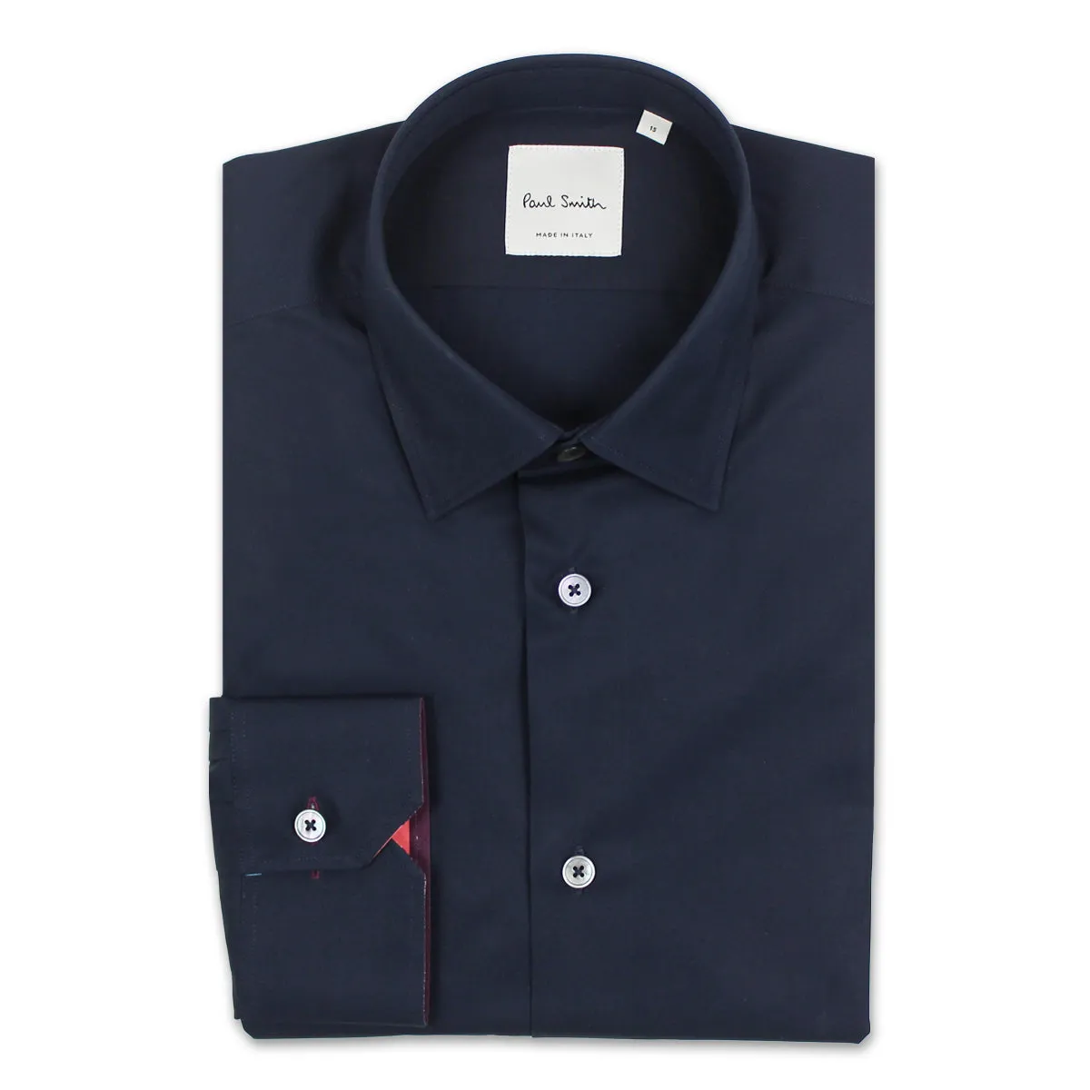 Paul Smith - Tailored Fit 'Artist Stripe' Cuff Shirt in Navy