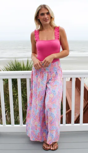 Pineapple Print Palazzo Pants