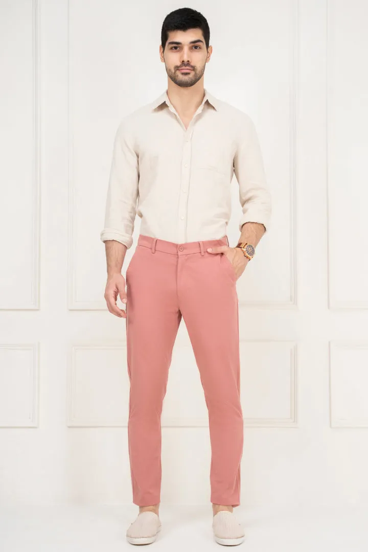 Pink Chino Pants Slim Fit Stretch - Top Search Result