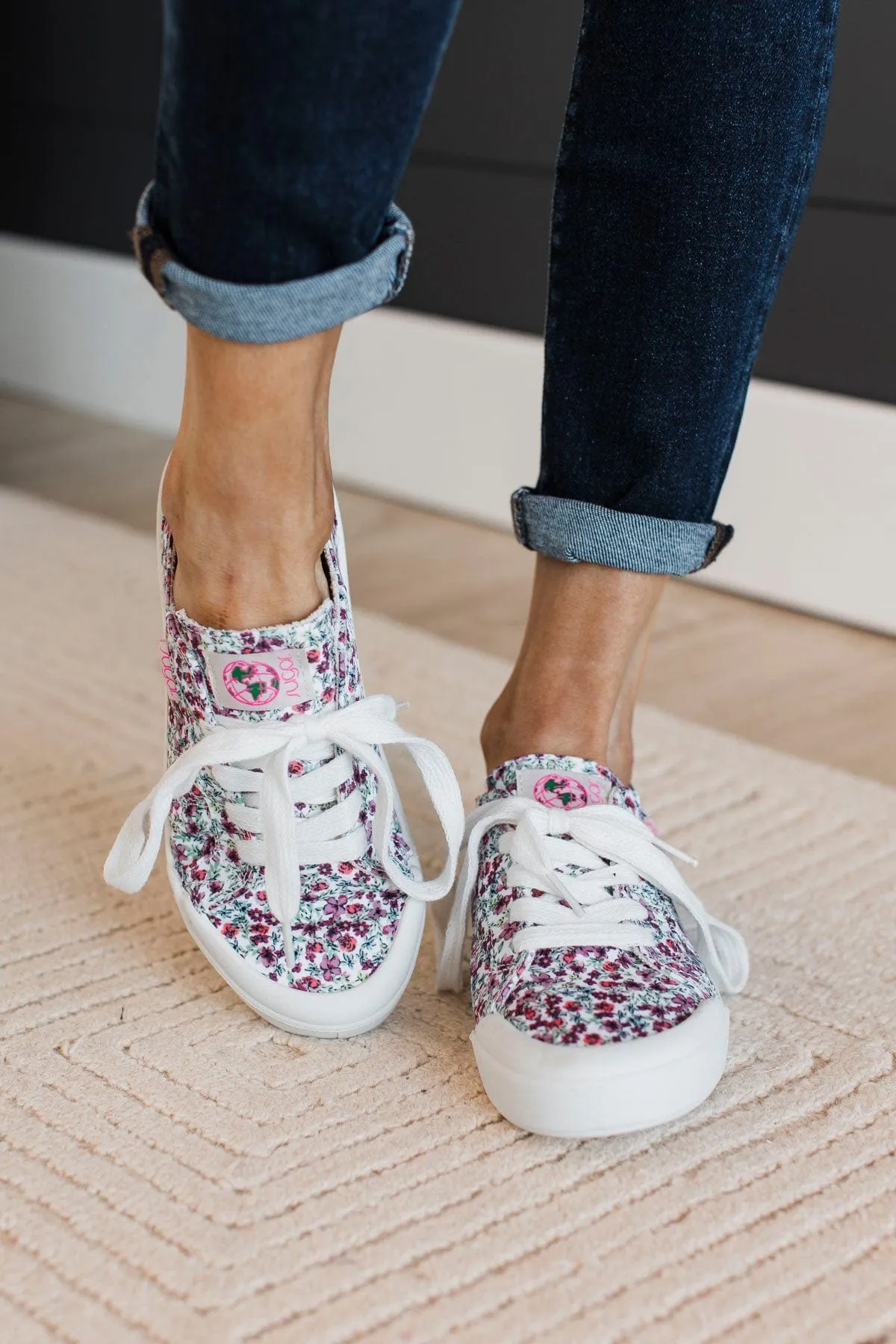 Pink Floral Sneakers - Sugar Festival Collection