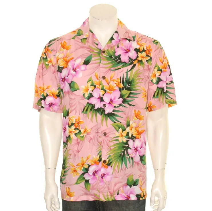 Pink Hawaiian Hibiscus Shirt