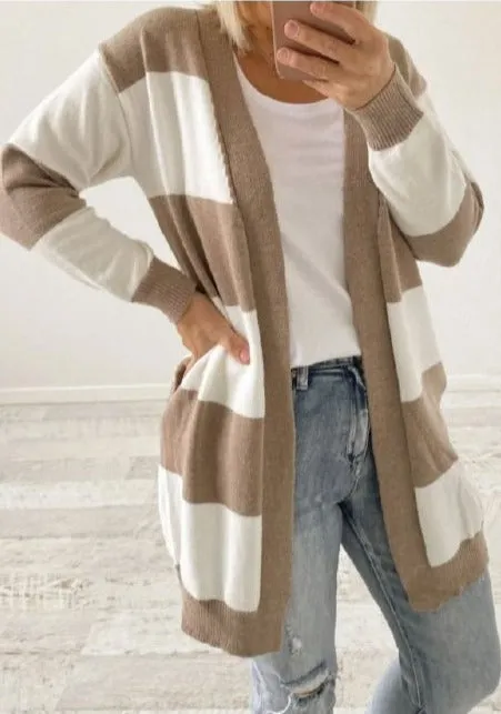 Piper striped cardigan in two colors