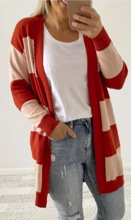 Piper striped cardigan in two colors