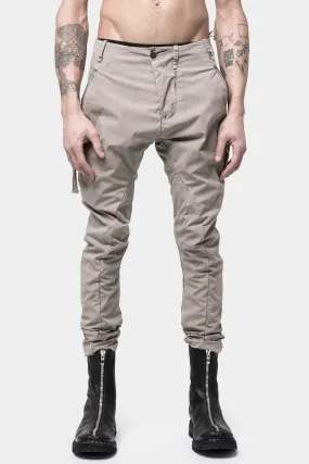 Poplin split zip pants, Shale - Split zip poplin pants, Shale.