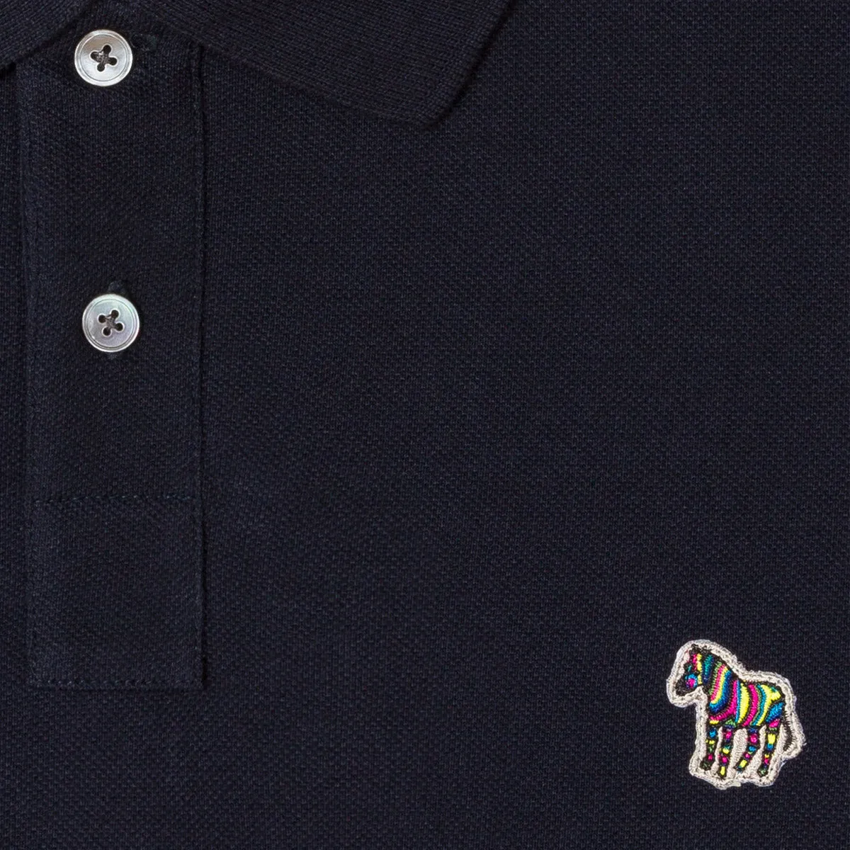 PS Paul Smith - Regular Fit Zebra Polo Shirt Navy