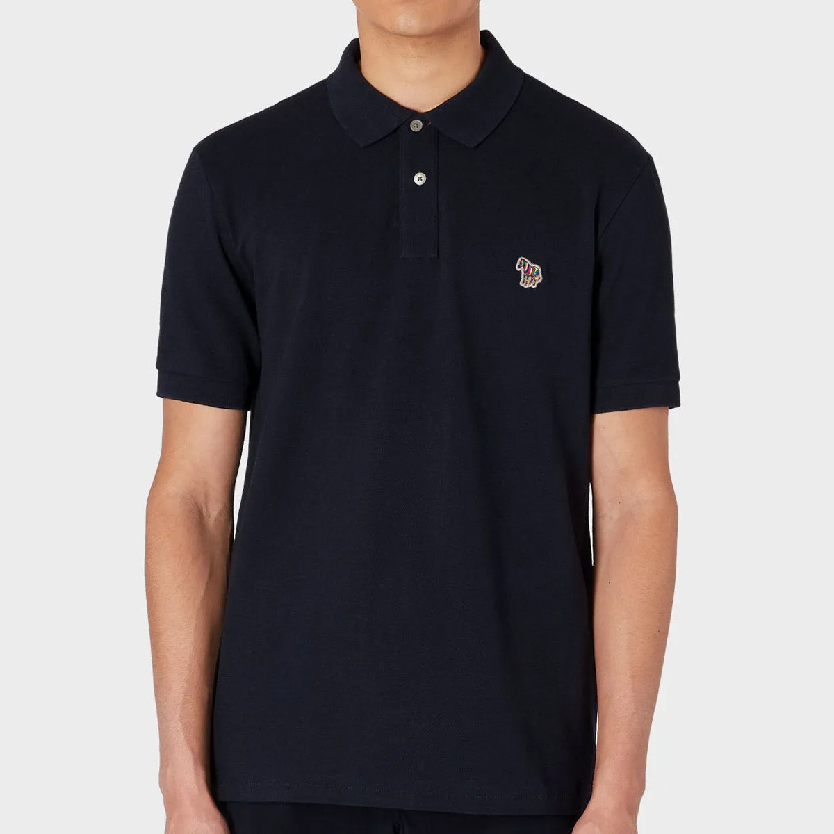 PS Paul Smith - Regular Fit Zebra Polo Shirt Navy