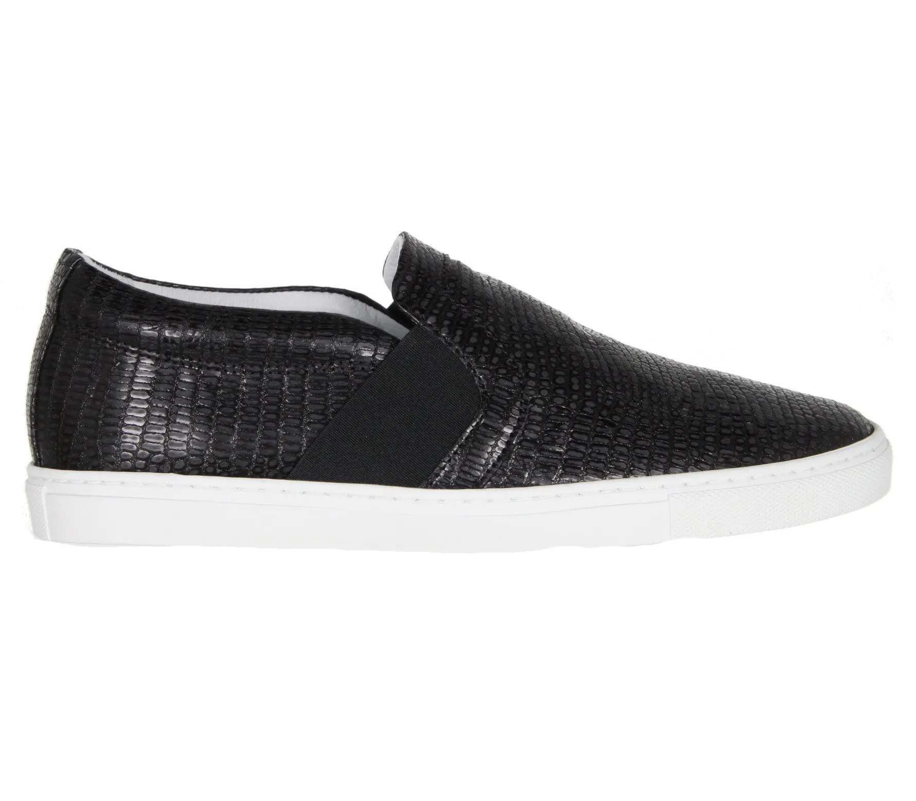 Pull-On Skate Sneakers, Embossed Tejus.