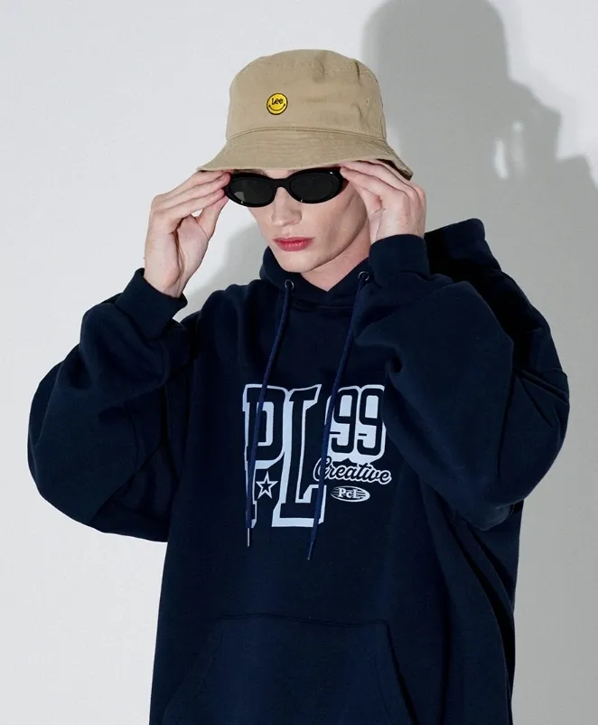 PUNCHLINE Unisex Street Style Cotton Logo Hoodies