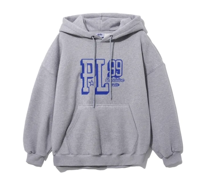 PUNCHLINE Unisex Street Style Cotton Logo Hoodies