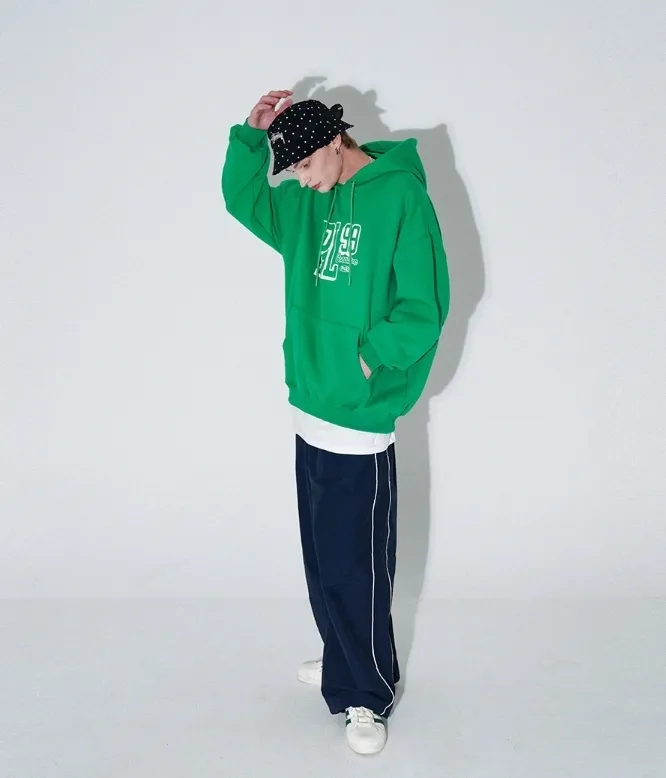 PUNCHLINE Unisex Street Style Cotton Logo Hoodies