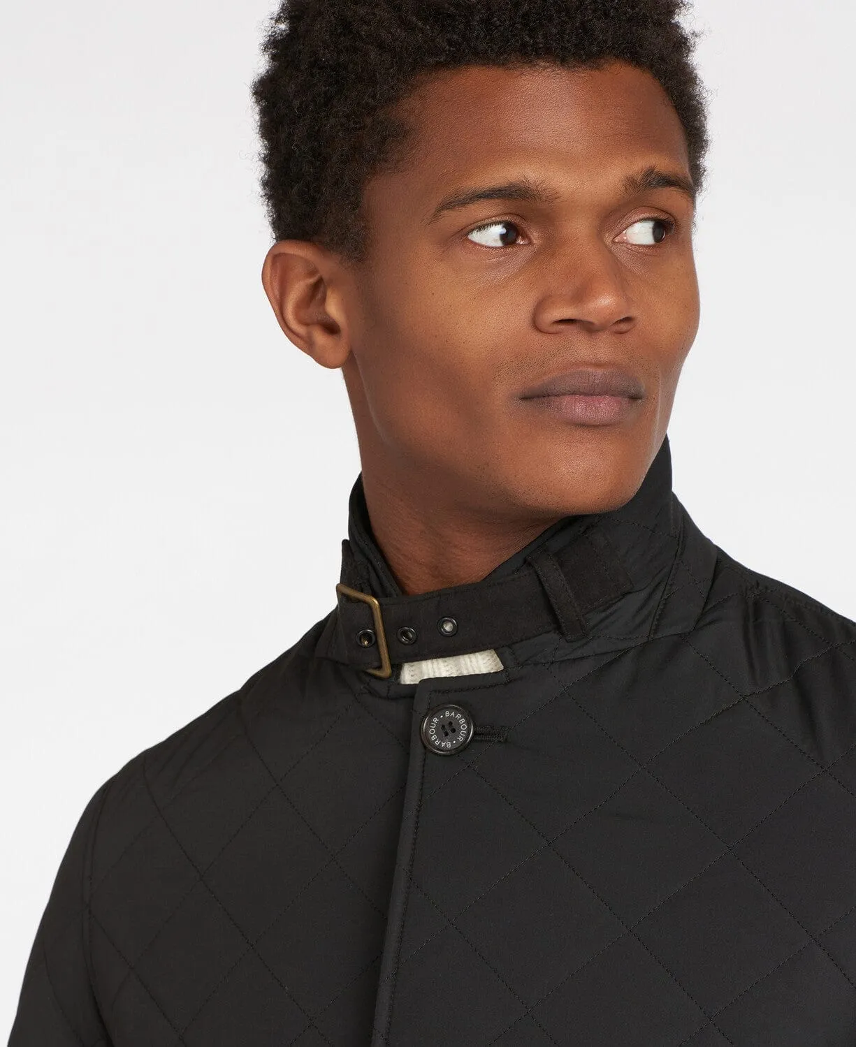 Quilted Lutz Jacket- Black