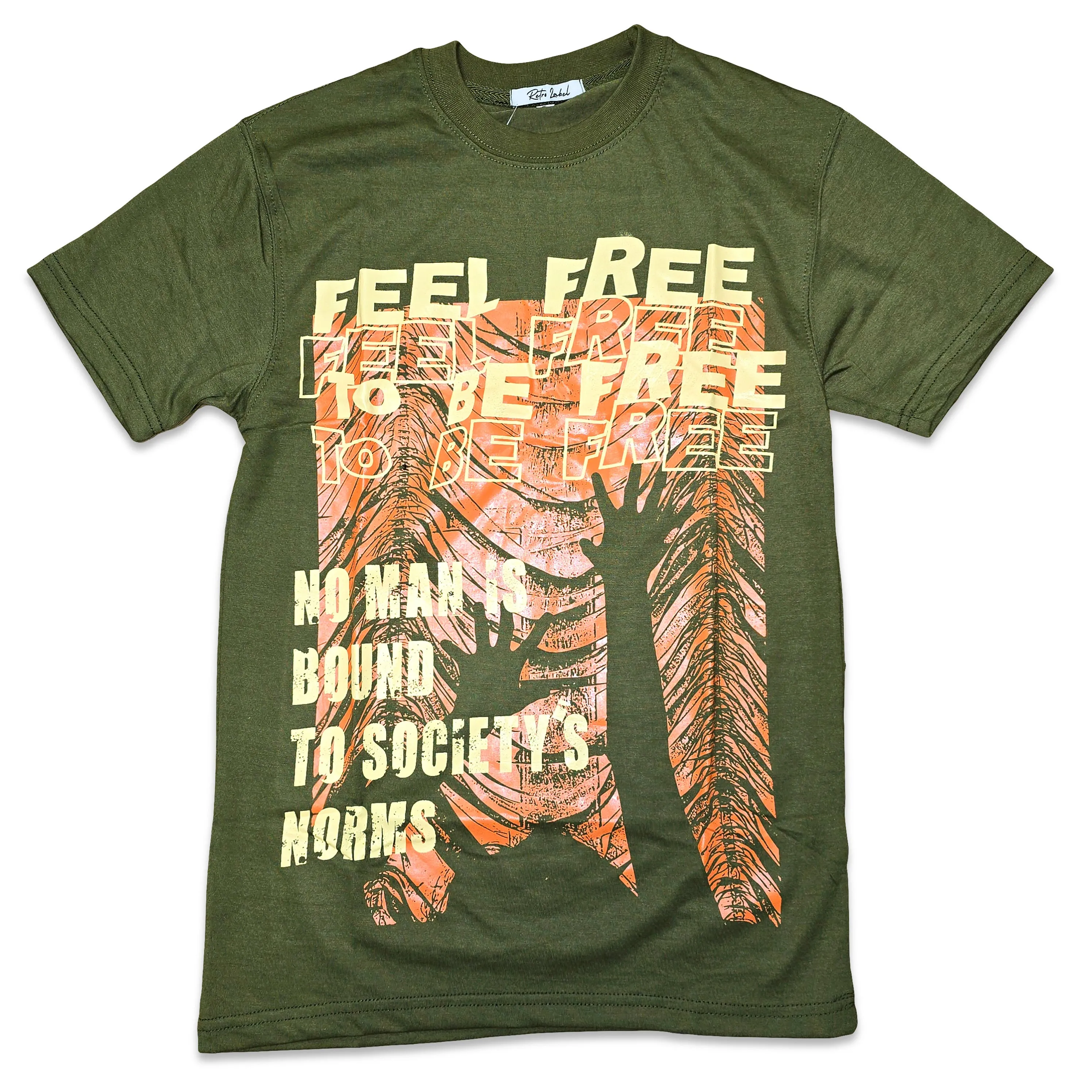 RETRO 5 OLIVE Shirt by Retro Label - Feel the Freedom