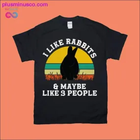 Retro Sunset T-Shirts | Rabbit Lovers and Limited Social Interactions