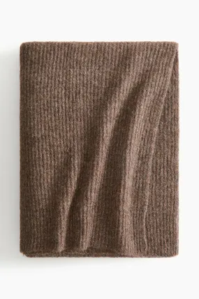 Rib-Knit Throw