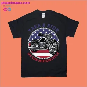 Ride on Motorcycle | American Flag T-Shirts.