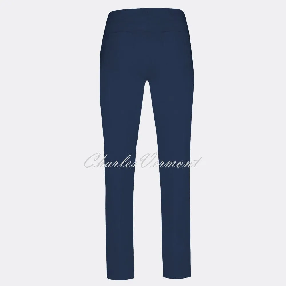 Robell Bella Navy Trousers - Full Length - Model 51559-5499-68