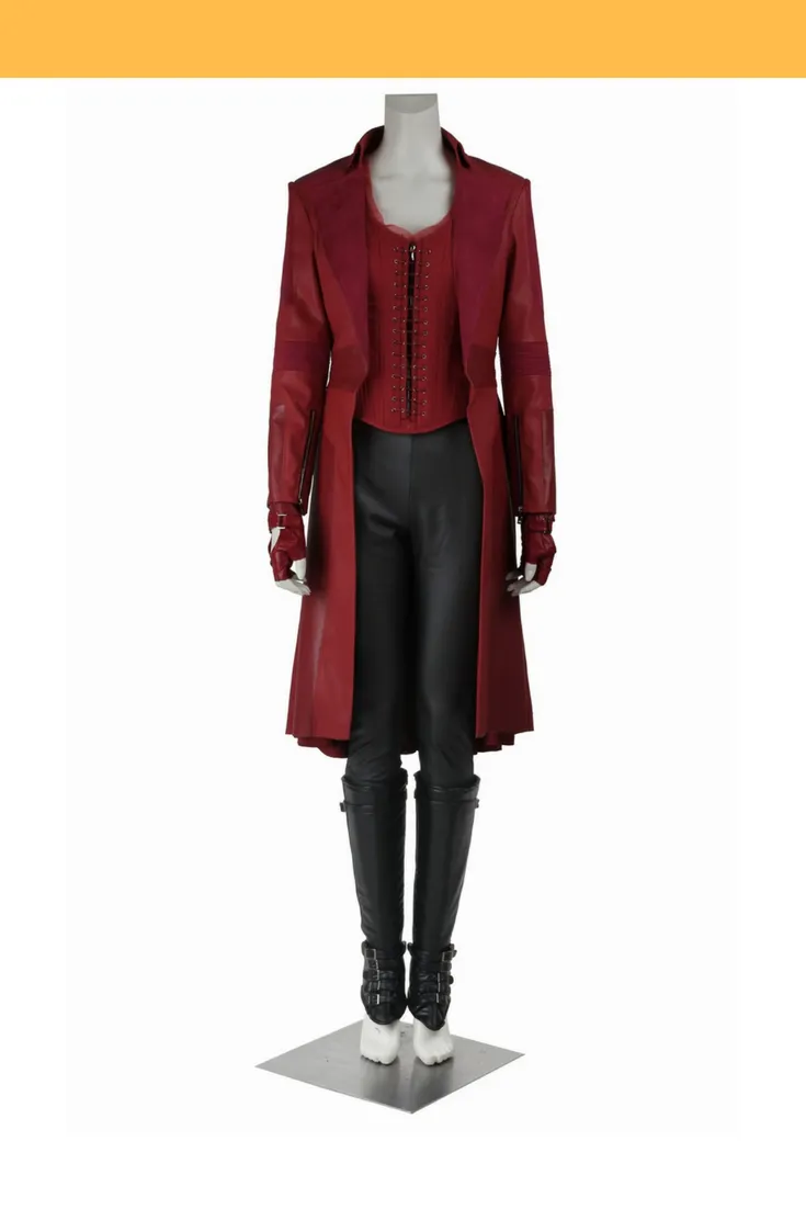 Scarlet Witch Civil War Dark Red Costume