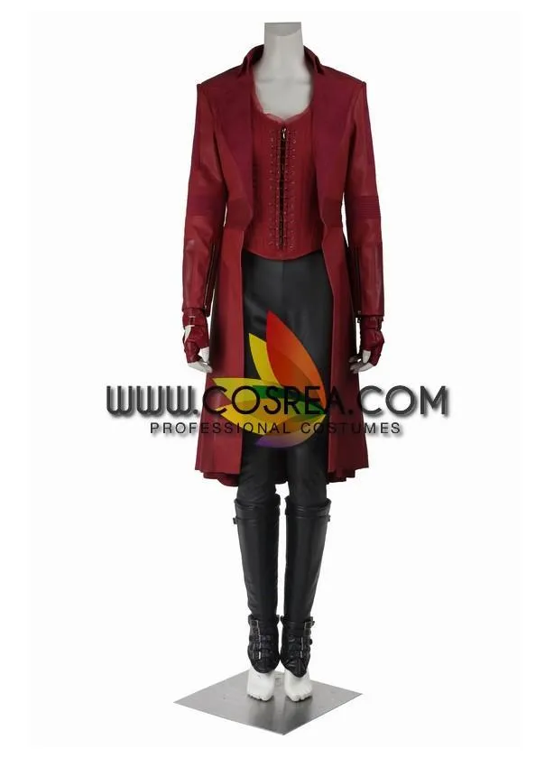 Scarlet Witch Civil War Dark Red Costume