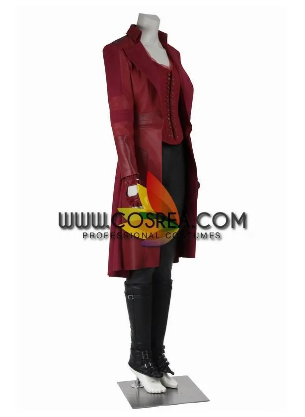 Scarlet Witch Civil War Dark Red Costume