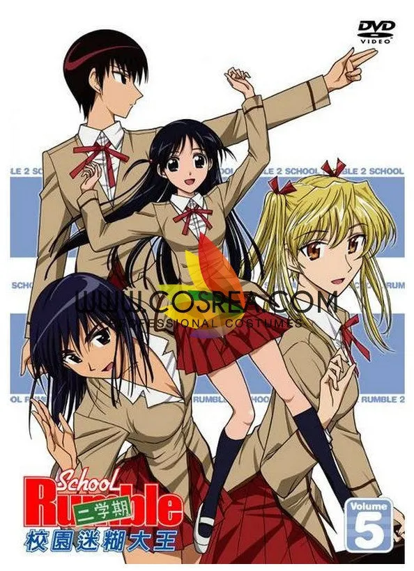 School Rumble Yagami Academy Winter Cosplay Costume for Females