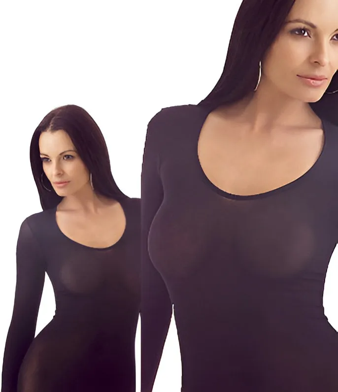 Semi-Transparent Shirts made from Nylon Pantyhose Fabric