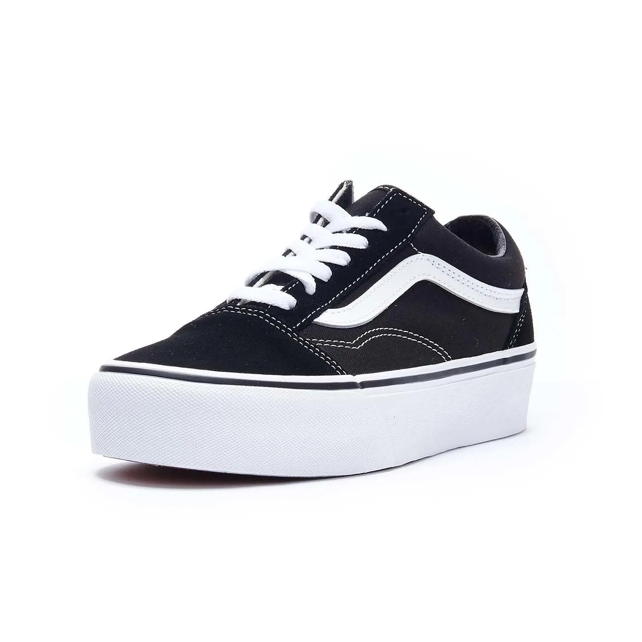 Sneakers Old Skool Black White Platform Women's