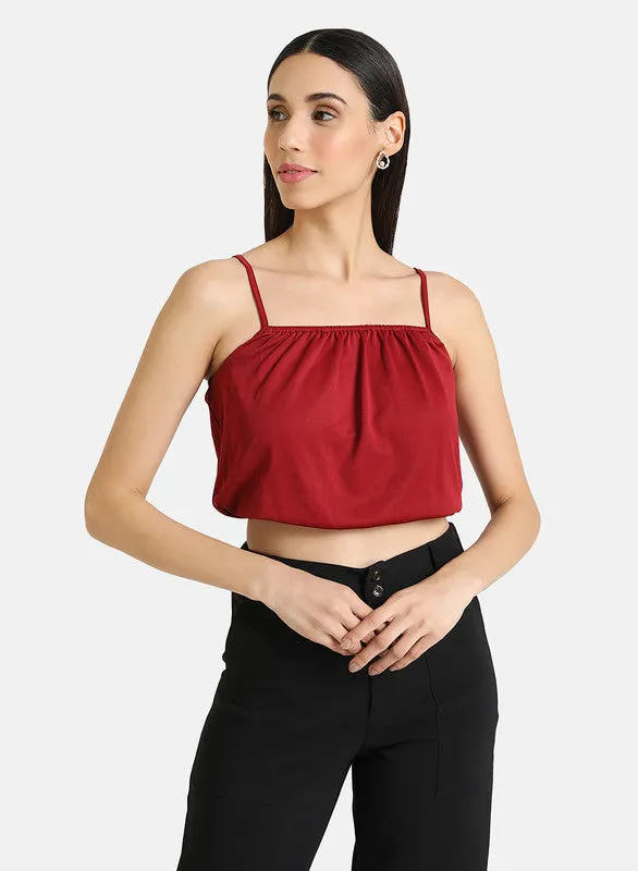 Spaghetti Strap Cropped Cami