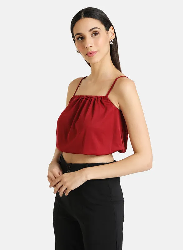 Spaghetti Strap Cropped Cami