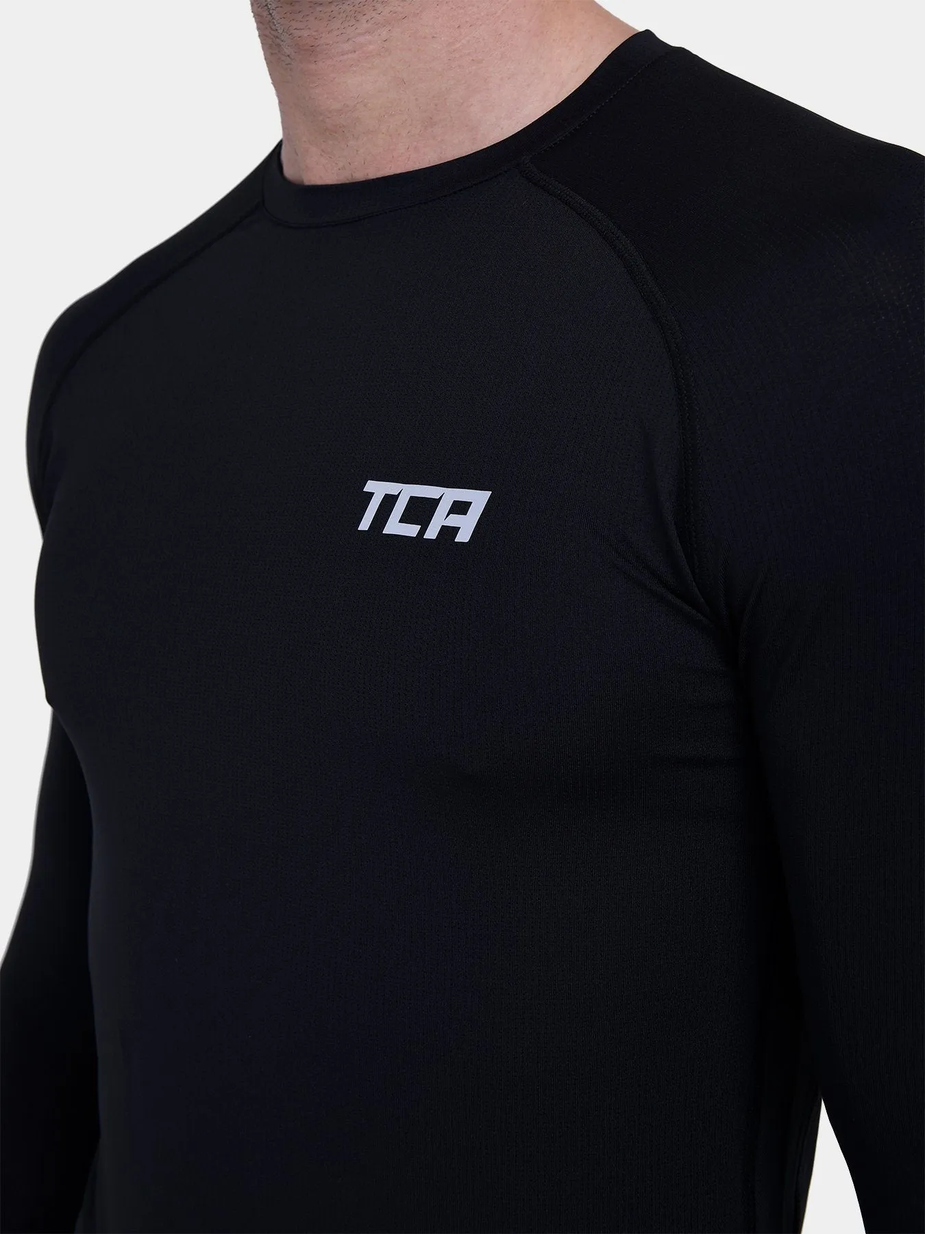 Stamina Running Top for Men with Thumbholes & Zip Pocket