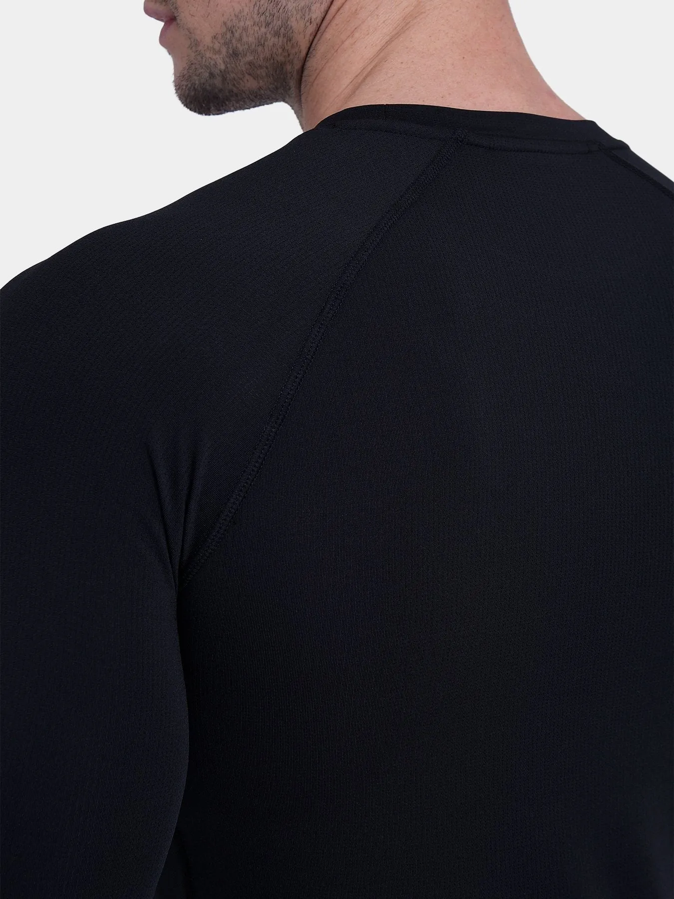 Stamina Running Top for Men with Thumbholes & Zip Pocket