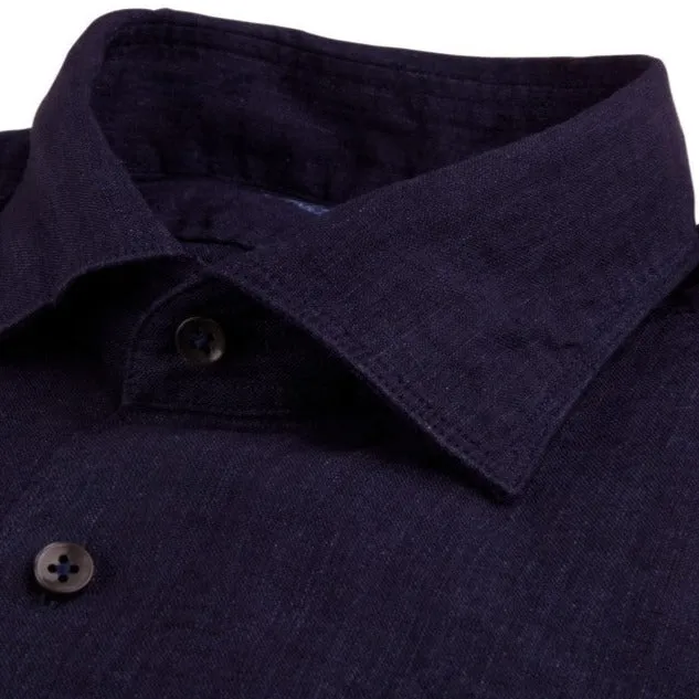 Stenstroms Linen Navy Shirt