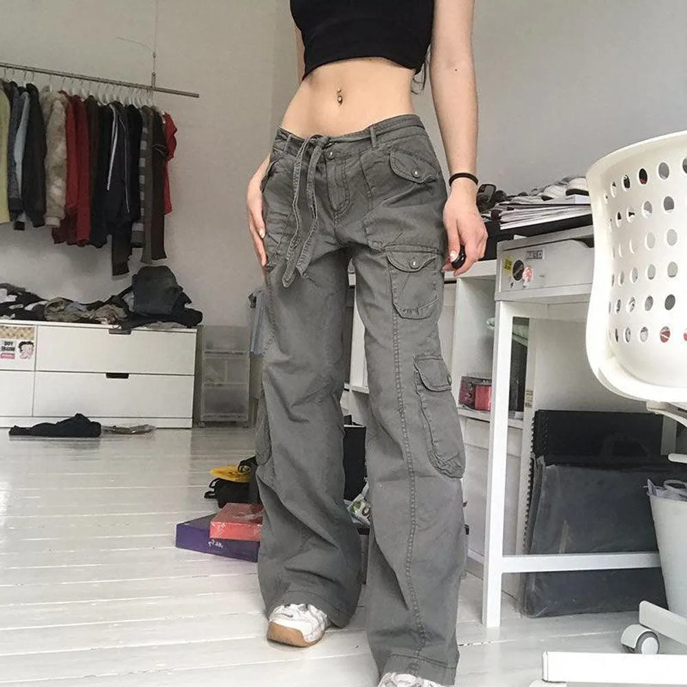 Straight Oversize Cargo Pants for Women - Make a Fashion Statement!