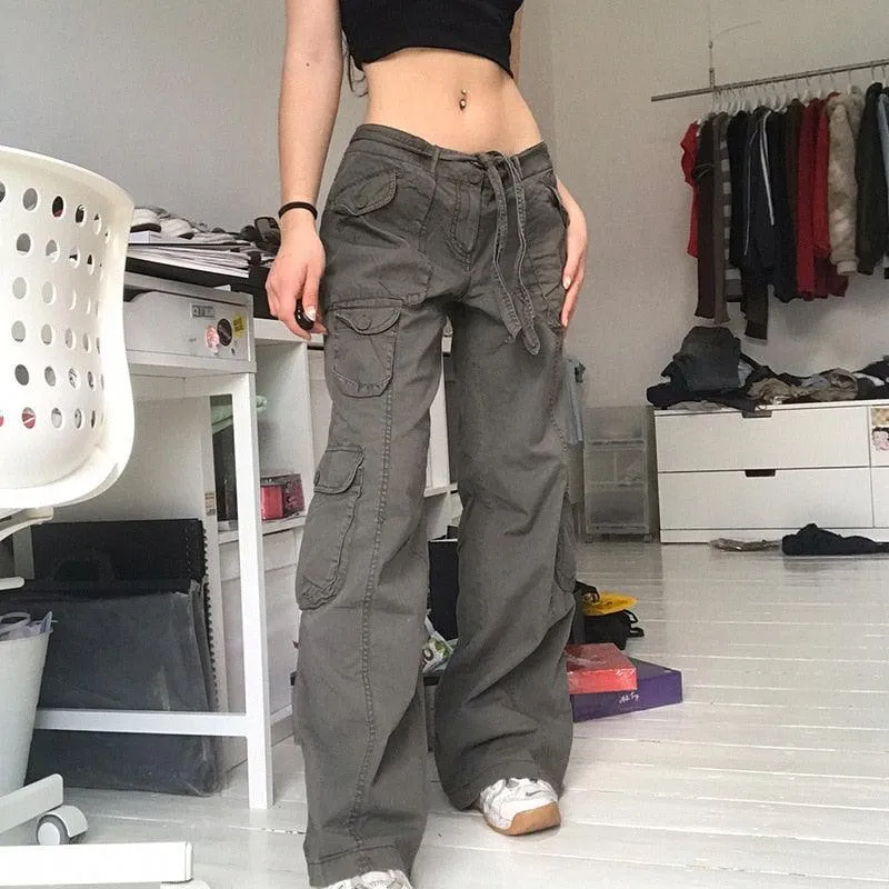 Straight Oversize Cargo Pants for Women - Make a Fashion Statement!