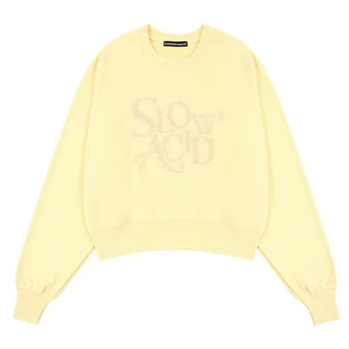 Street Style Long Sleeves Logo Hoodies & Sweatshirts | Slow Acid