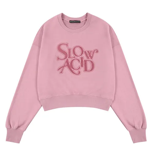 Street Style Long Sleeves Logo Hoodies & Sweatshirts | Slow Acid