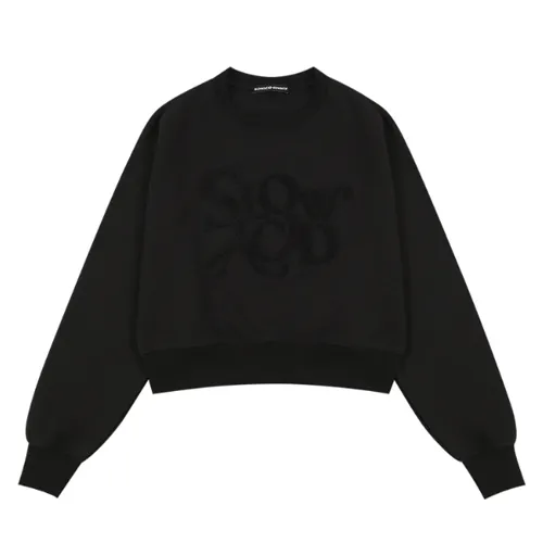 Street Style Long Sleeves Logo Hoodies & Sweatshirts | Slow Acid