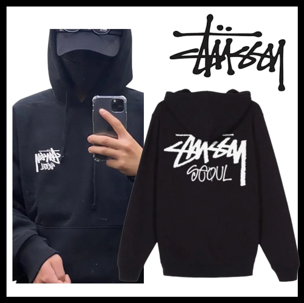 STUSSY | Unisex Street Style Logo Skater Style Hoodies - Available Now!