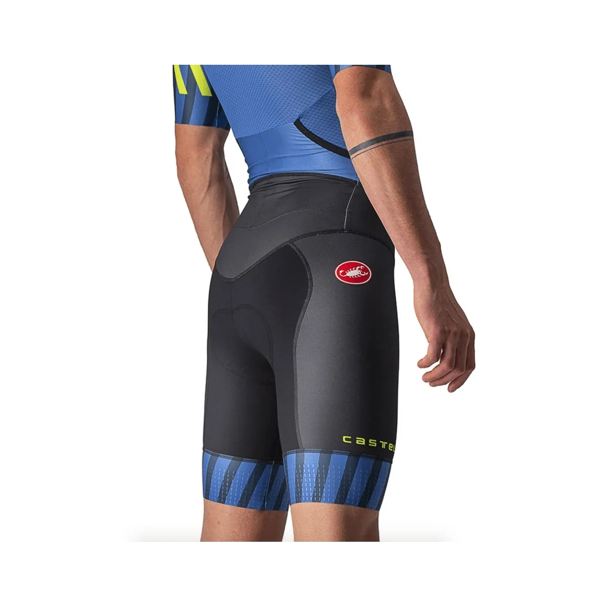 Suit Castelli Free Sanremo 2 Rosso Corsa Blue Lime Green - Shop Now!