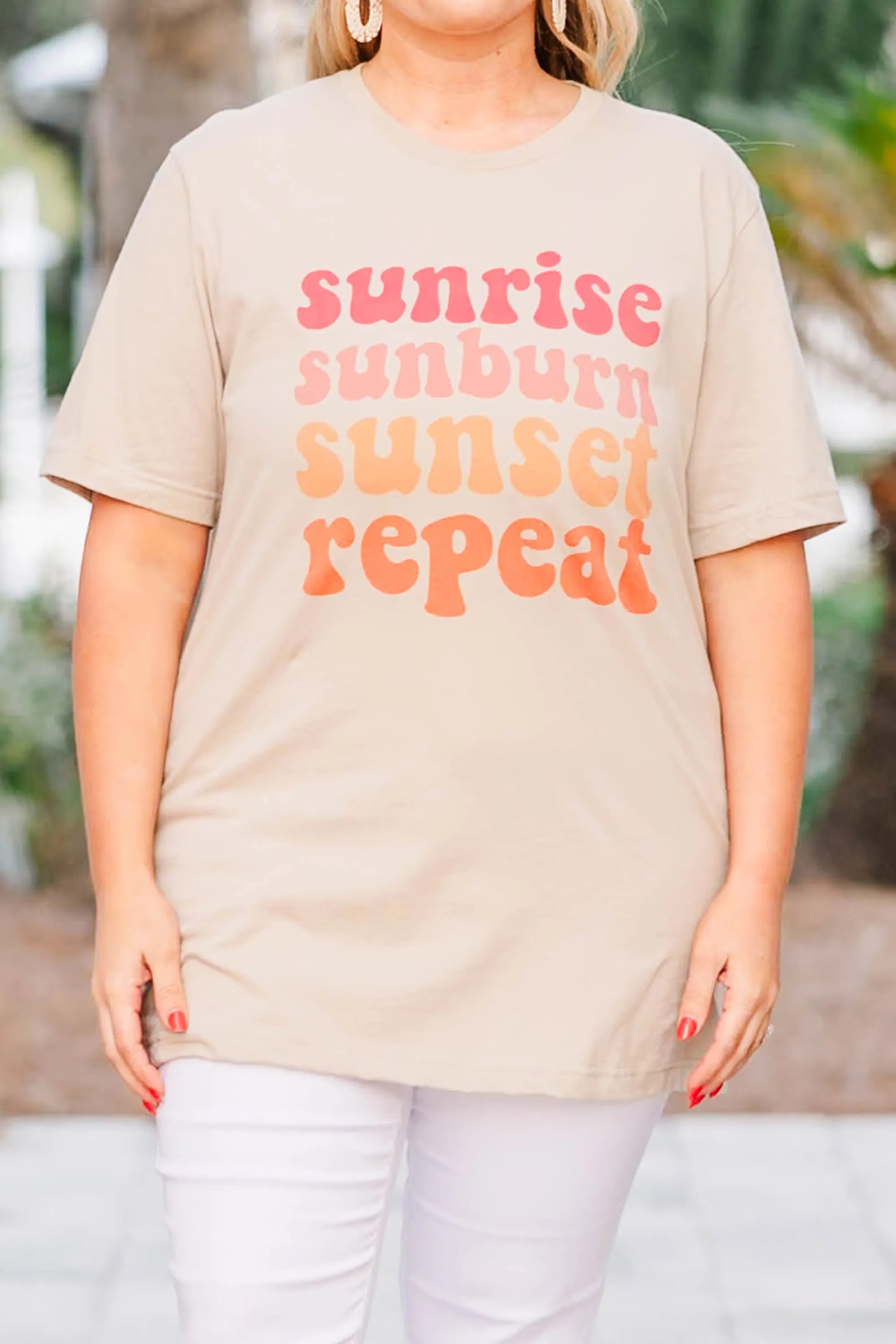 Sunrise Sunset Tee Tan