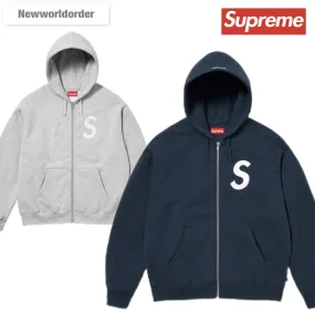 Supreme Unisex Long Sleeve Logo Hoodies