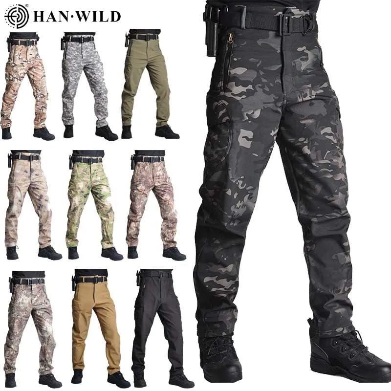 Tactical Pants - Soft Shell - Fleece - Cargo - Military Pants