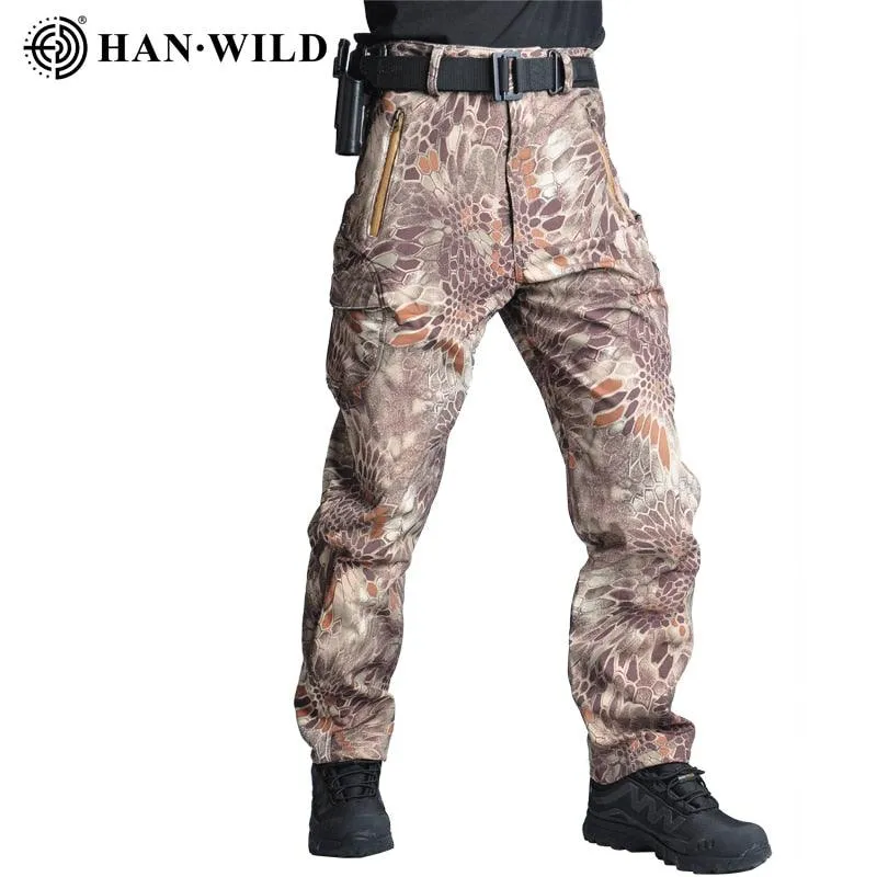 Tactical Pants - Soft Shell - Fleece - Cargo - Military Pants