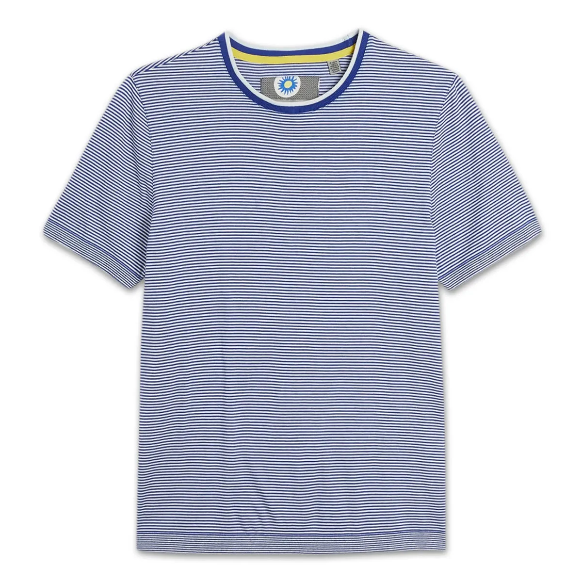 Ted Baker Blue & White RAKI Fine Stripe T-Shirt