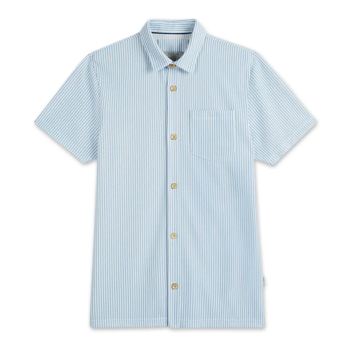 Ted Baker Men's RAMENN SS Striped Shirt in Blue