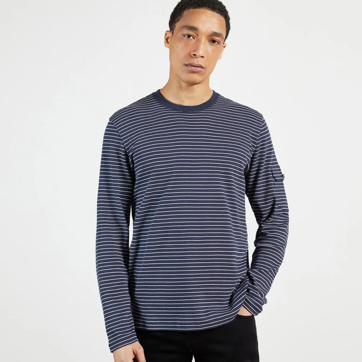 Ted Baker striped t-shirt navy.