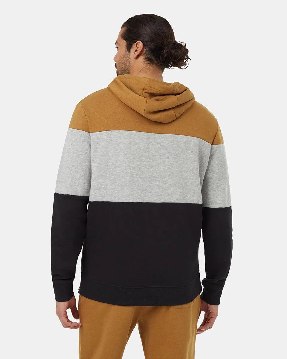 Tentree TreeFleece Raynard Hoodie - Golden Brown/Hi Rise Grey/ Meteorite Black