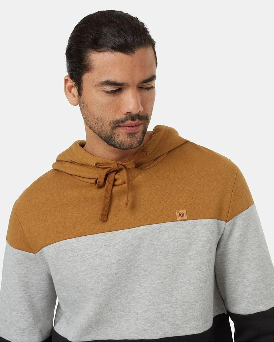 Tentree TreeFleece Raynard Hoodie - Golden Brown/Hi Rise Grey/ Meteorite Black