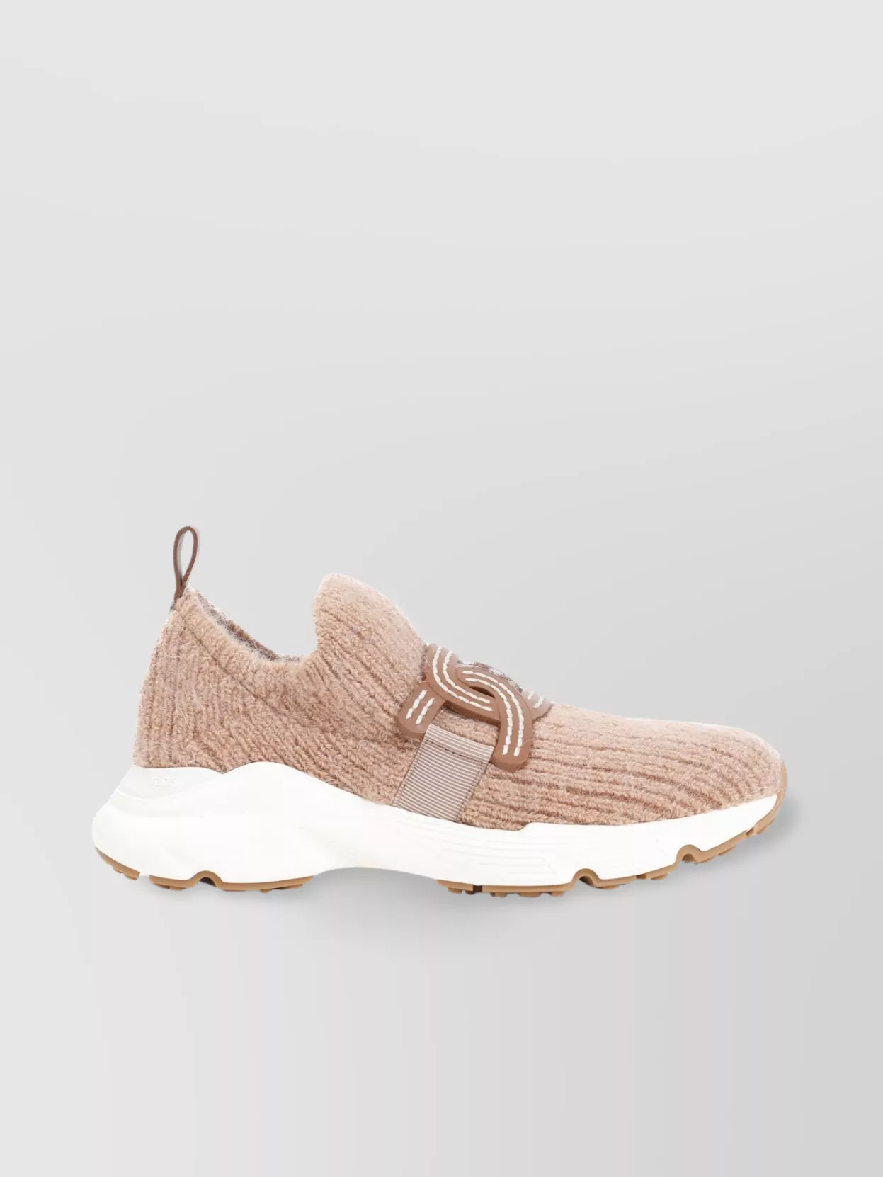 Tod's   Wool knit sneakers leather chain