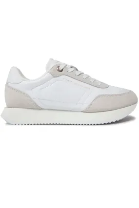 Tommy Hilfiger Women's White Suede Runner